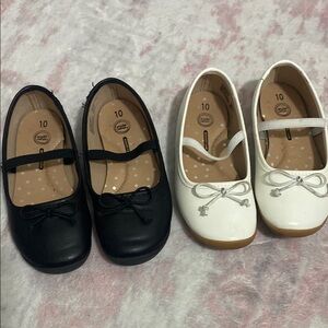 Wonder Nation Black and White Dress Shoes for Kids